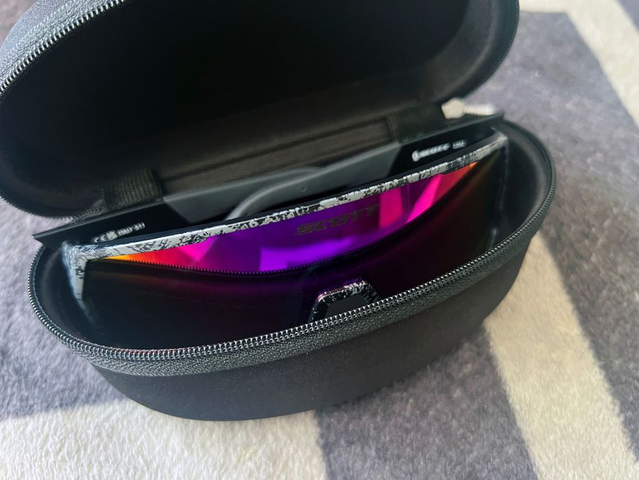 Okulary Przeciwsłoneczne Scott Pro Shield Marble Black / Teal Chrome