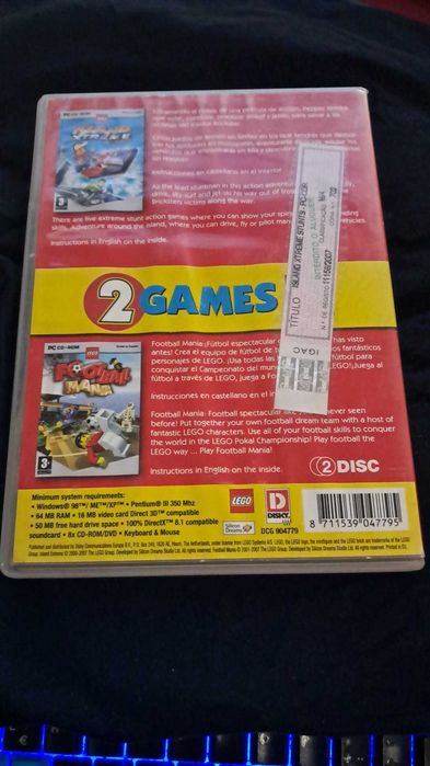 Lego: 2 em 1 (island extreme stunts + football mania)(PC)