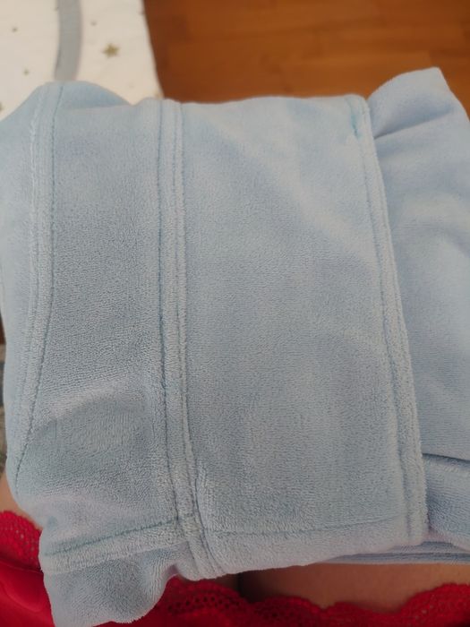 Welurowe Legginsy push up błękitne, Mielczarkowski xs