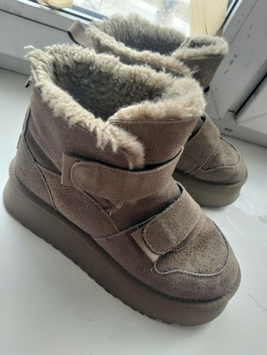 Зимові уггі замш 37 демісезон + босоніжки