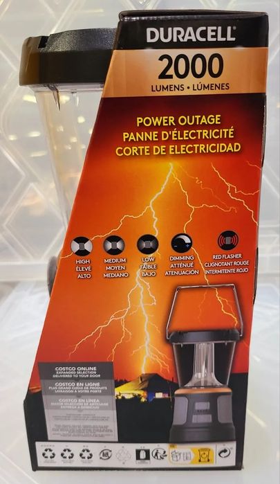2000 люменів 200 годин Оригінал з США DURACELL ліхтар для освітлення