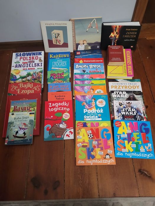 Zestaw książki bajki ezopa,basnie braci Grimm,lektury i inne