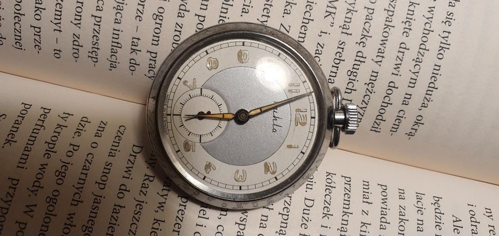 Vintage RUHLA - mechaniczny zegarek kieszonkowy - Made In Germany