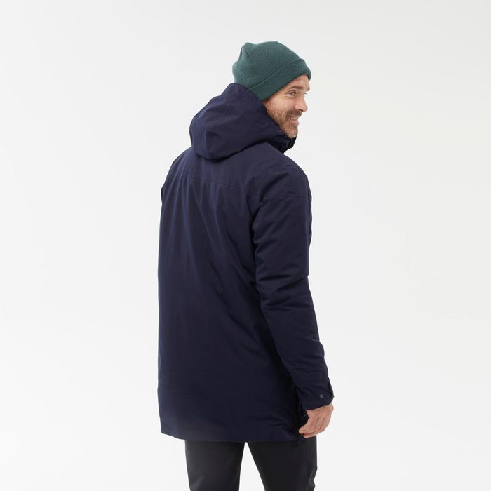 Parka de caminhada -10C impermeável homem, NH500 azul