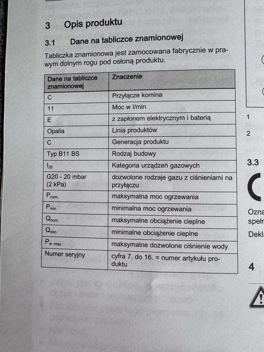 Gazowy podgrzewacz wody  do łazienki