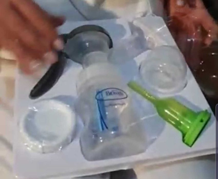 Bomba de leite manual