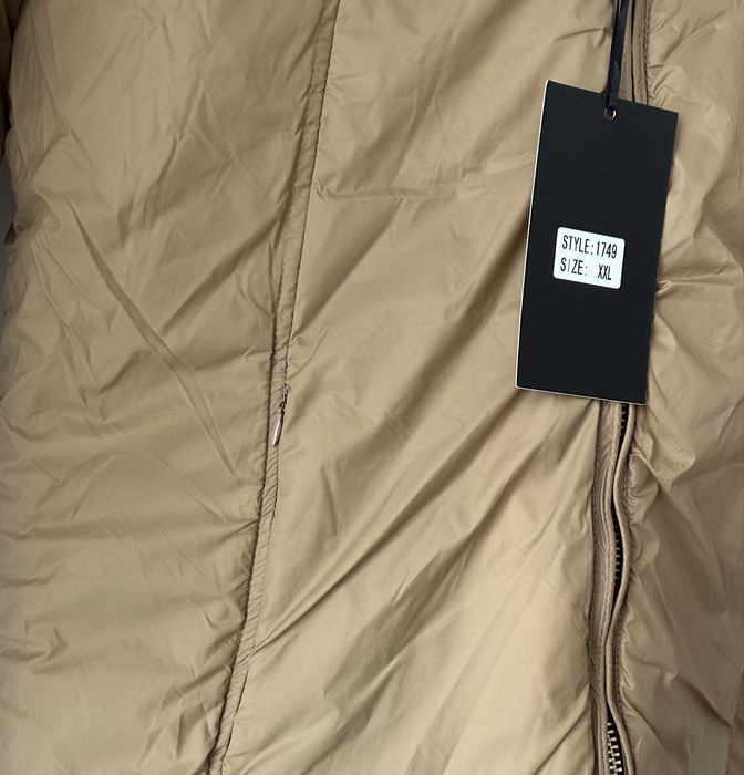 Casaco quispo reversível duas faces preto camel claro XL XXL