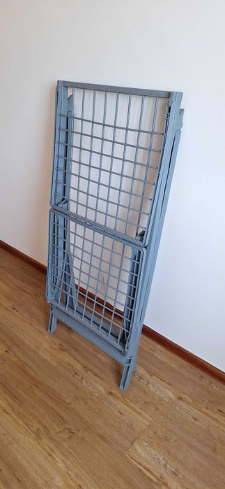 Estendal de Roupa Dobrável em Resina Anti-Ferrugem (Cinzento)