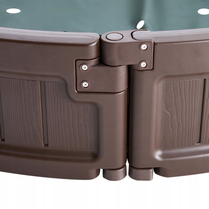 Piaskownica VEVOR Z pokrywą 183X105X23 cm owalna hdpe