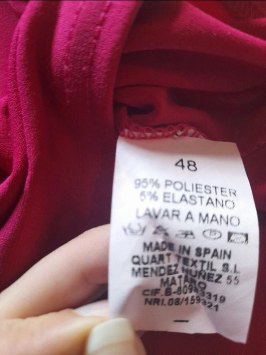 Camisola rosa manga 3/4