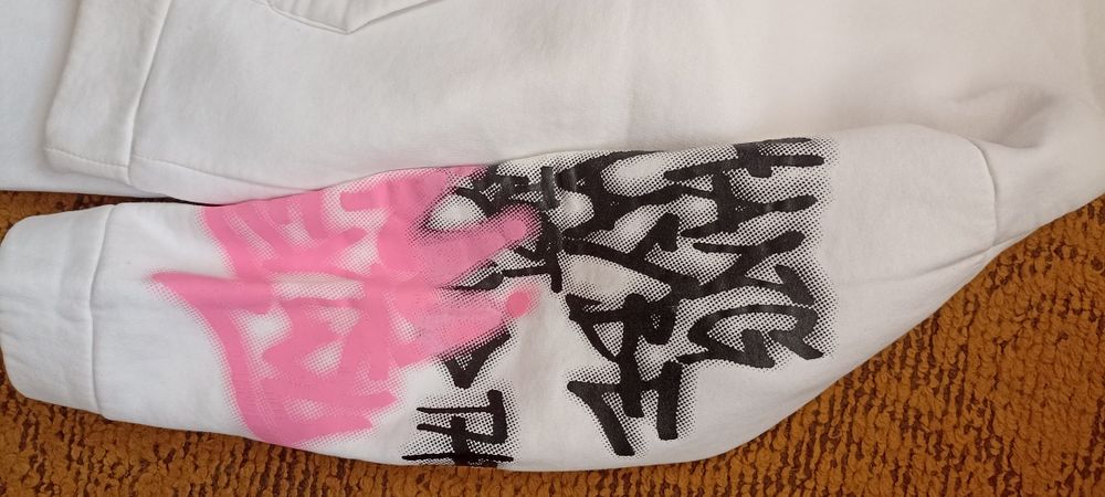 Стильний костюм на флісі для дівчинки 152см білий