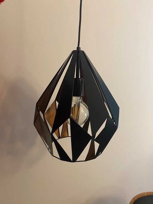 Candeeiro de Teto Suspenso Moderno Eglo Carlton - 37 cmx35cm