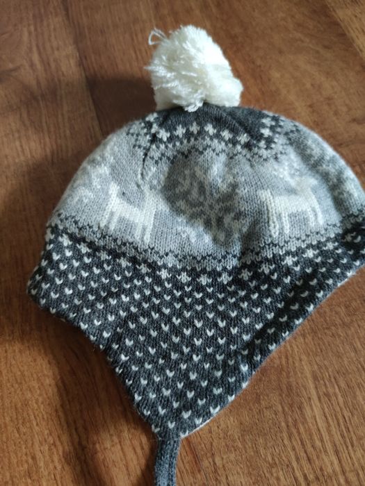 Ocieplana zimowa czapka rozm. 62/68
