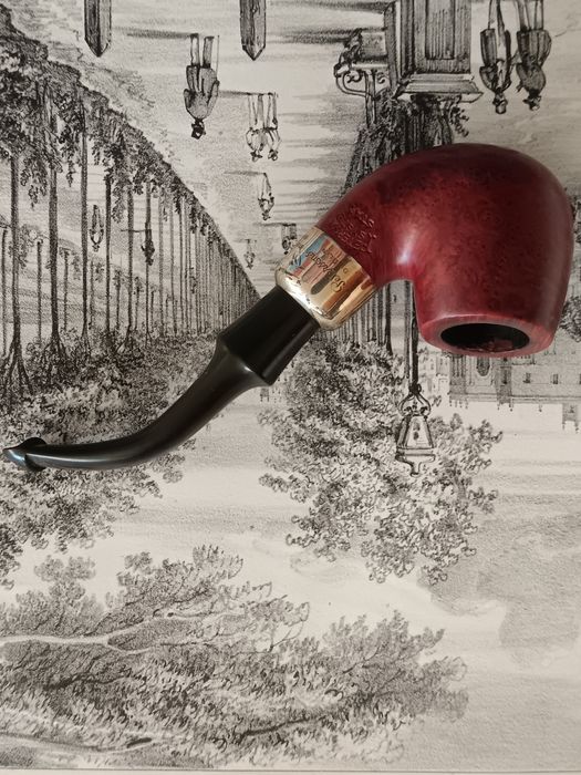 Cachimbo Petersons K&P argola em prata