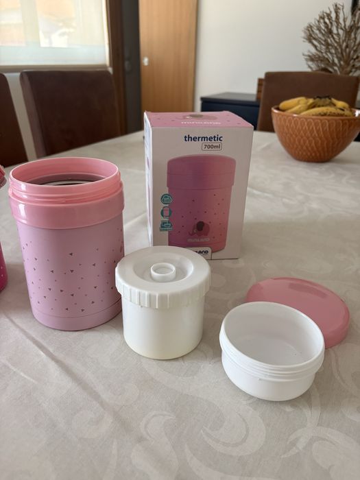Termo para Comida / Sólidos Miniland Thermetic 700ml Rosa + Bolsa Térmica