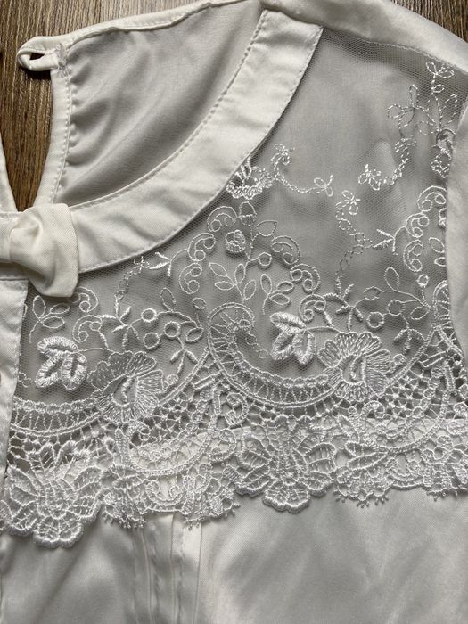 Ozdobna bluzka  ecru kość słoniowa