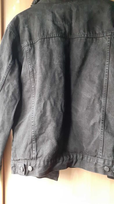 Blusão homem ganga preto com forro quente zara L inverno novo