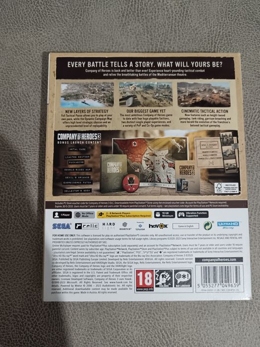 PS5 Game Company of Heroes 3 (Collector's Book)64298012317570121