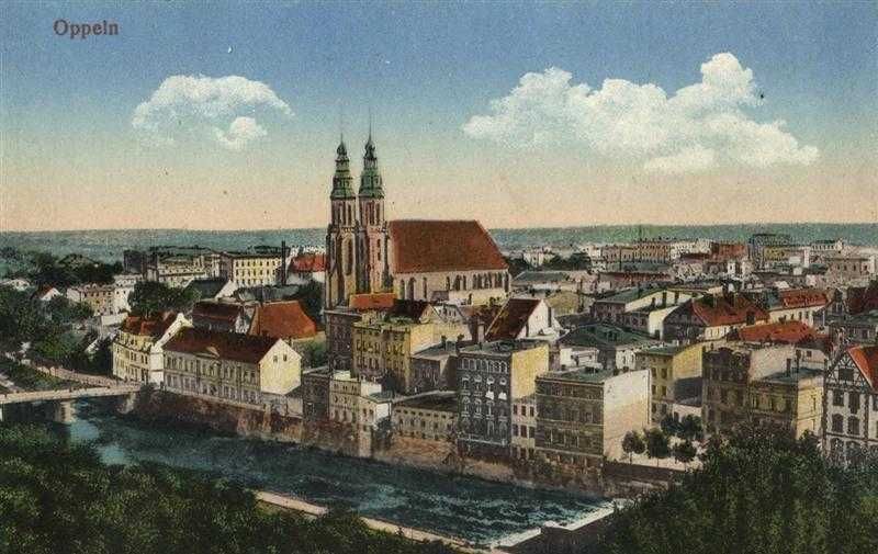 Opole  stary plakat XIX w. - reprint