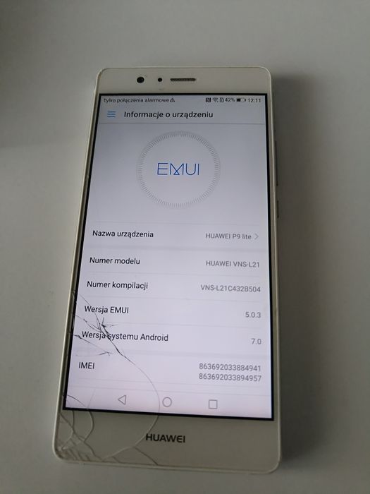 Huawei P9 LITE uszkodzony