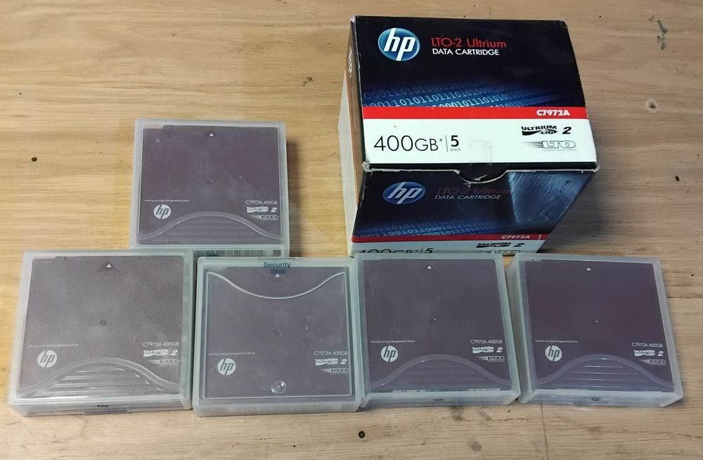 HP LTO-2 Ultrium 5x 400GB C7972A kaseta nośnik danych awaryjny