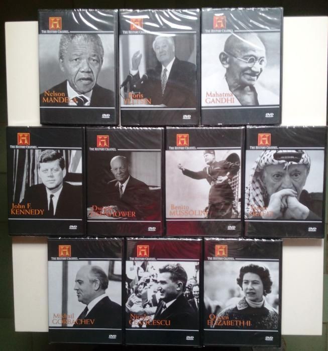Colecção 10 DVD das maiores personalidades do mundo e da historia