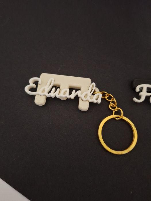 Porta chaves com nomes 3d personalizados