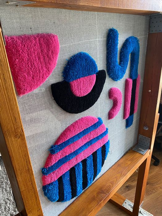 3x3 materiał do robienia dywanów.Tufting.Wysyłka z Polski.Tuft cloth