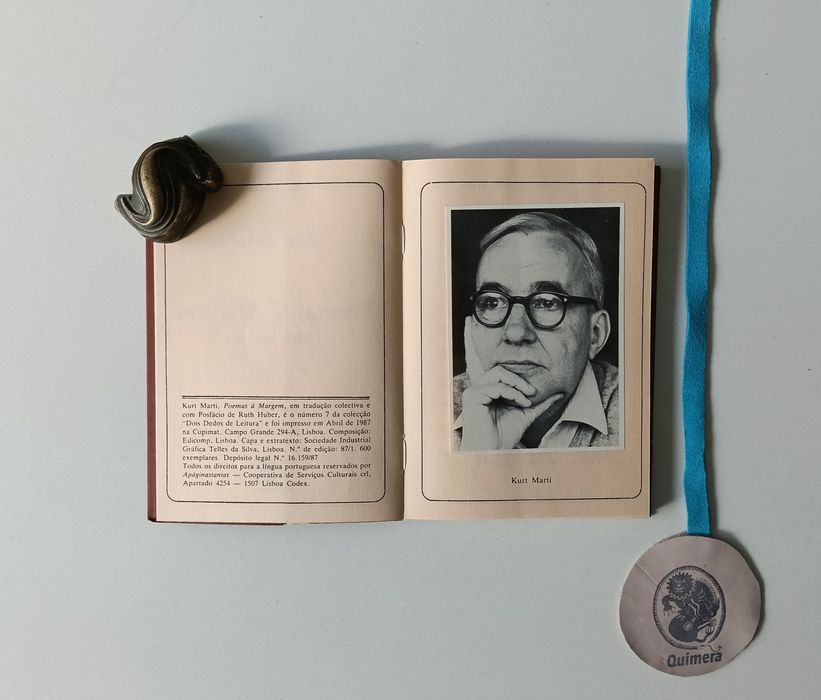 Poemas à margem ,  Kurt Marti