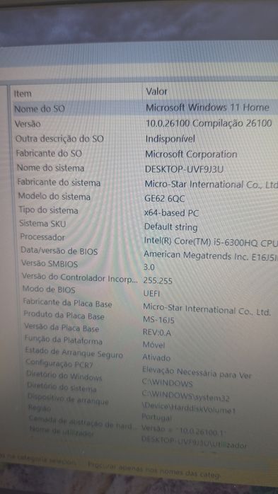 Portátil MSI Apache