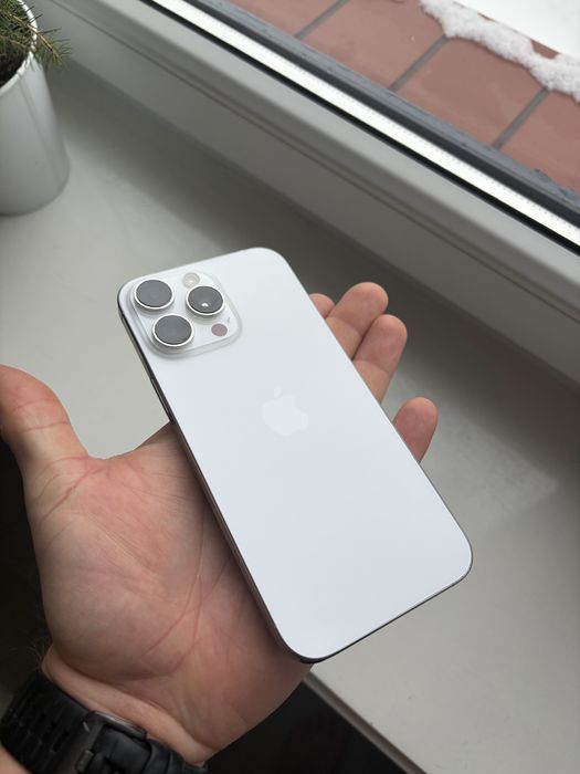 Iphone 16 pro max 256 gb white , stan idealny