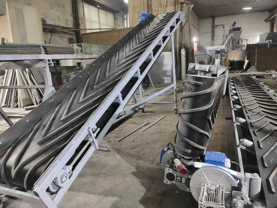 Конвейер, стрічковий, транспортер, ленточный, навантажувач, погрузчик