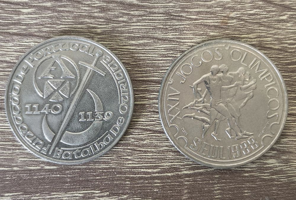 Moedas de escudo coleção 500 250 200 100