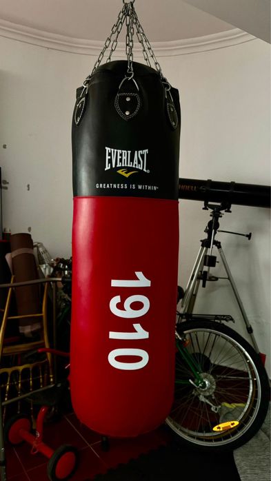 Saco de Boxe Everlast 1910 + Luvas Everlast Ta:8