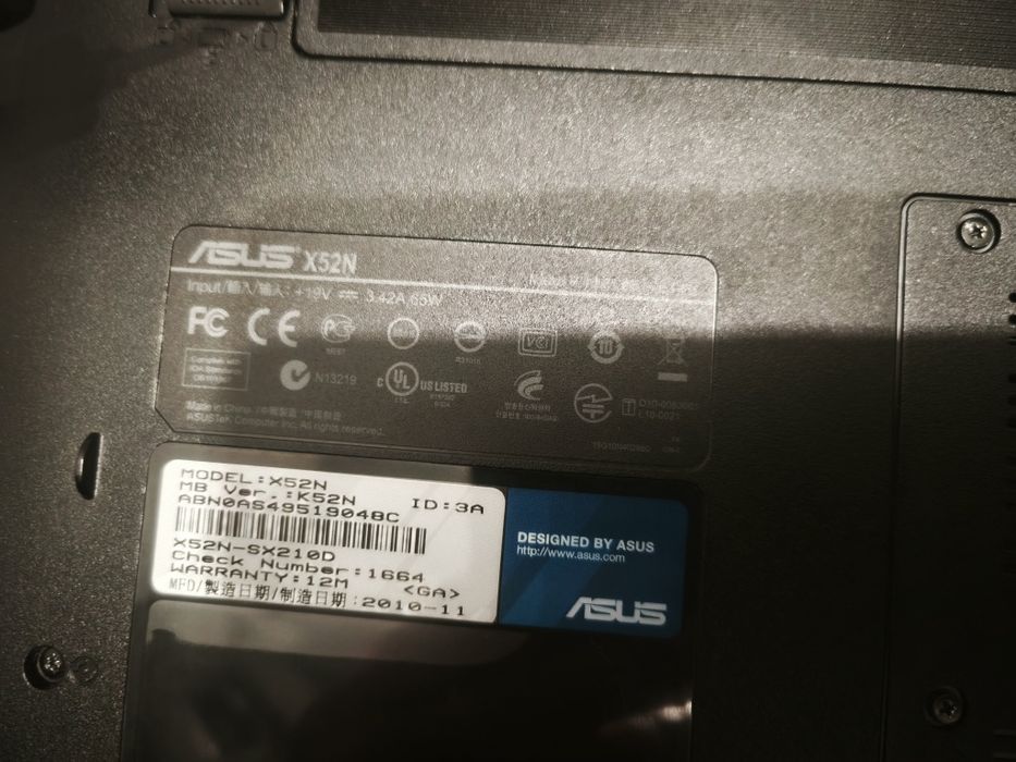 Продам ноутбук Asus x52n