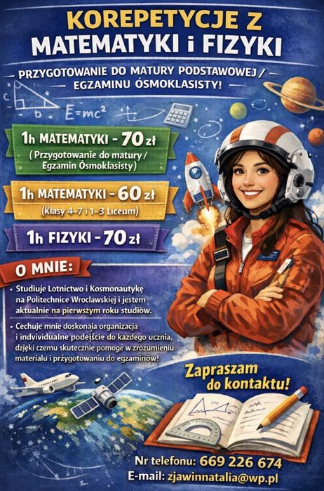 korepetycje z matemtyki i fizyki online