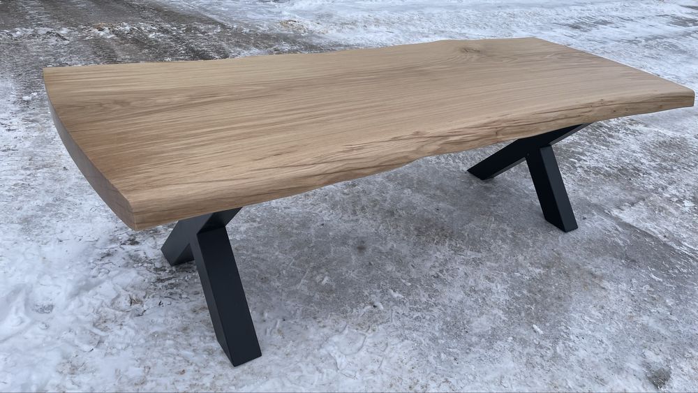 Stół dębowy, monolit 250x96 cm