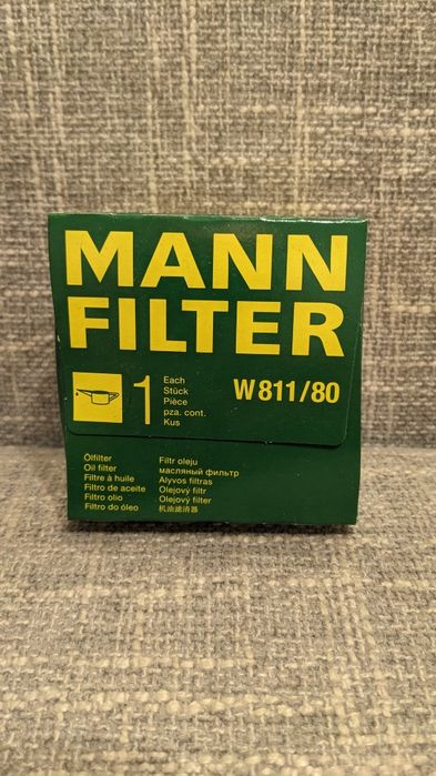 Оливний фільтр W 0811/80 Mann масляный фильтр