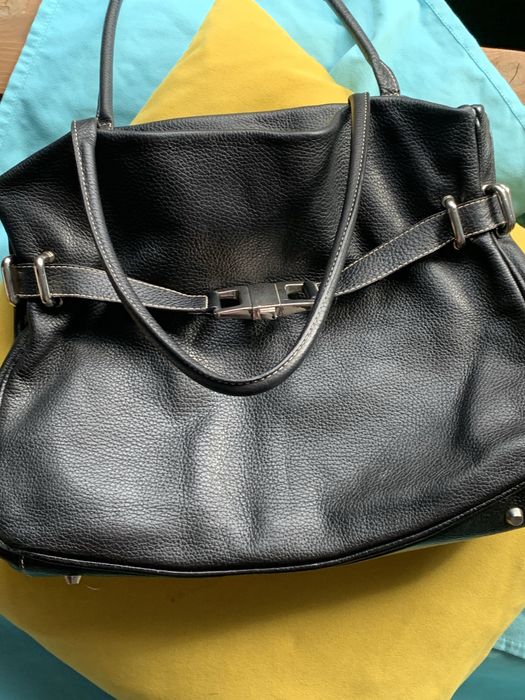 Torebka skórzana ABRO z klamra - stan Bdb+