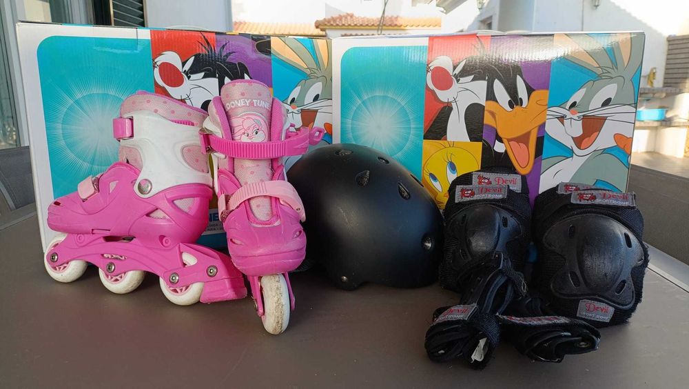 Patins em linha ajustáveis