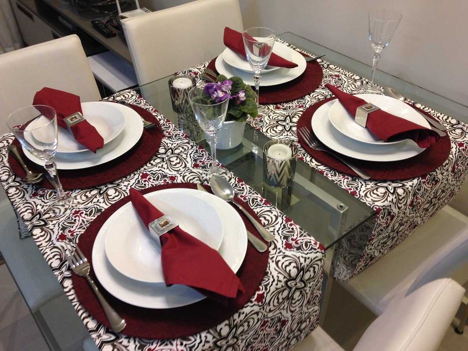 Kit trilho de mesa com souplaste 6 lugares
