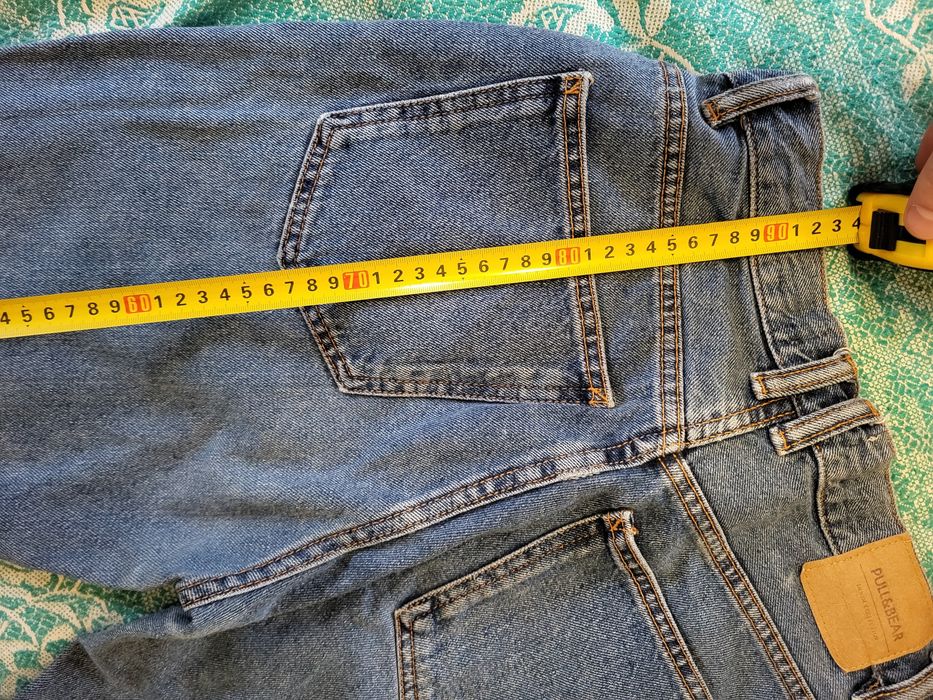 Джинси жіночі PULL&BEAR, розмір 34, сині, деним