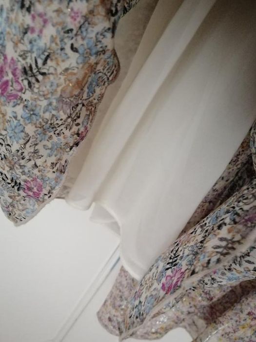 Платье zara вискоза цветы люрекс л и хл оверсайз  можно для беременных