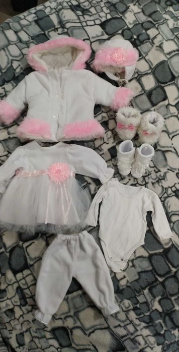 Komplet do chrztu zima rozmiar 68
