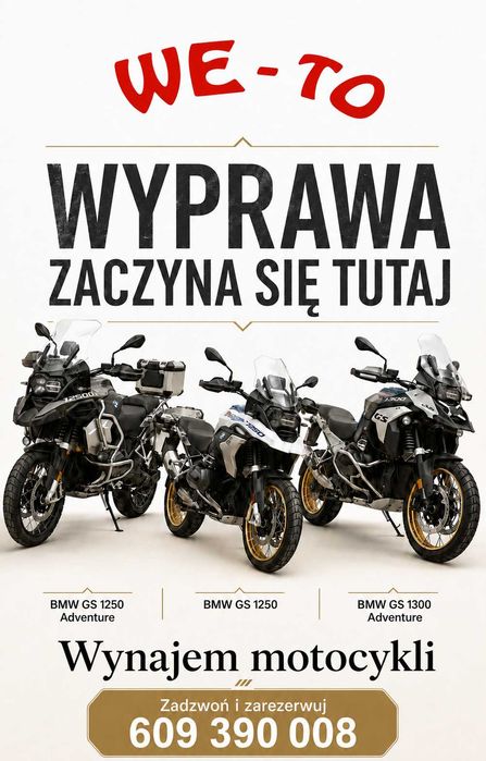 BMW R1250 GS **wynajem**