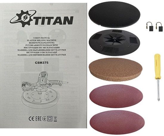 Затирочная машина по штукатурке TITAN CSM375 | Профи | Гарантия 1 год!