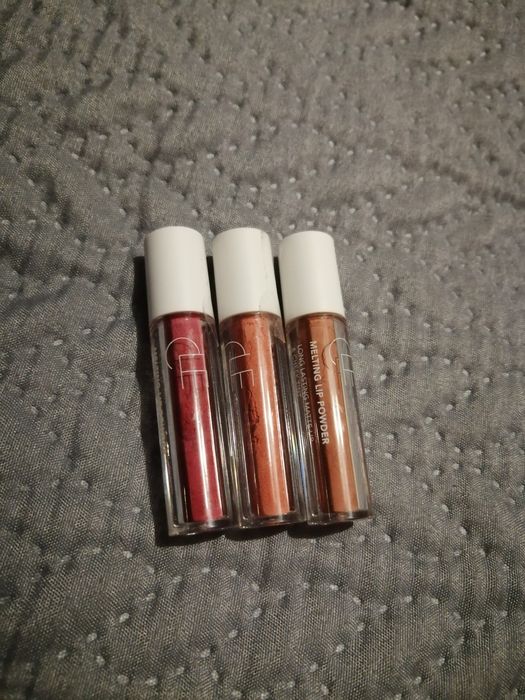 Cle Melting Lip Powder long lasting Matte lip & cheek tint 3 sztuki