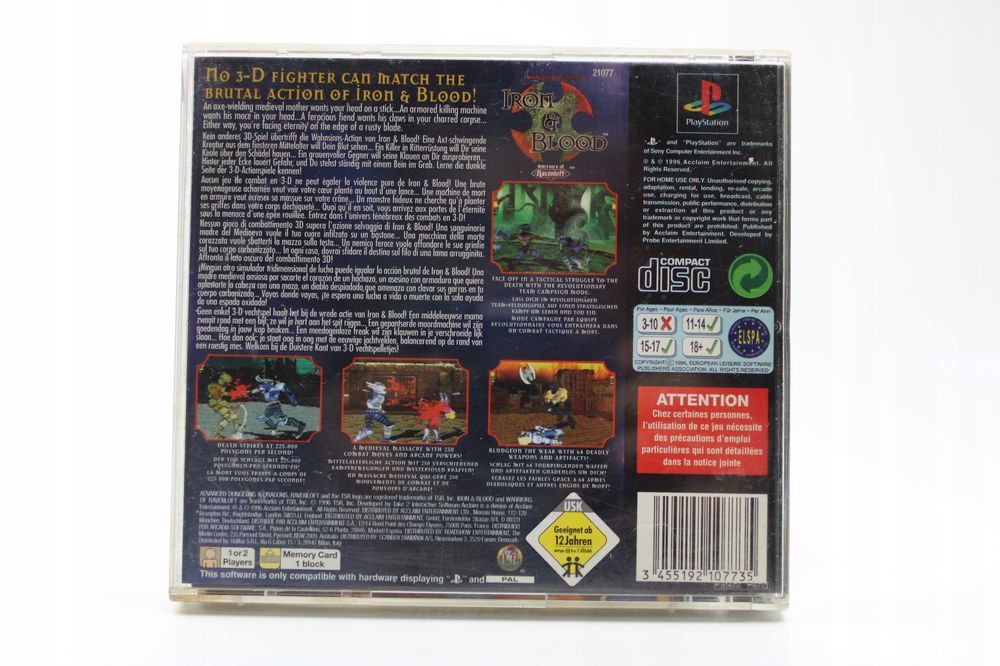 Iron Blood Psx Playstation Sony Ps1 Ps