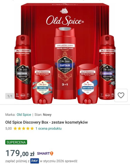 Old Spice Discovery Box, zestaw upominkowy dla mężczyzn, prezent