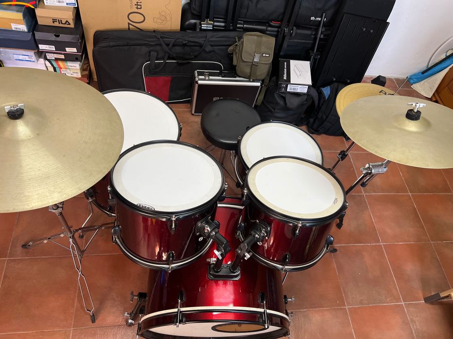 Bateria acústica completa
